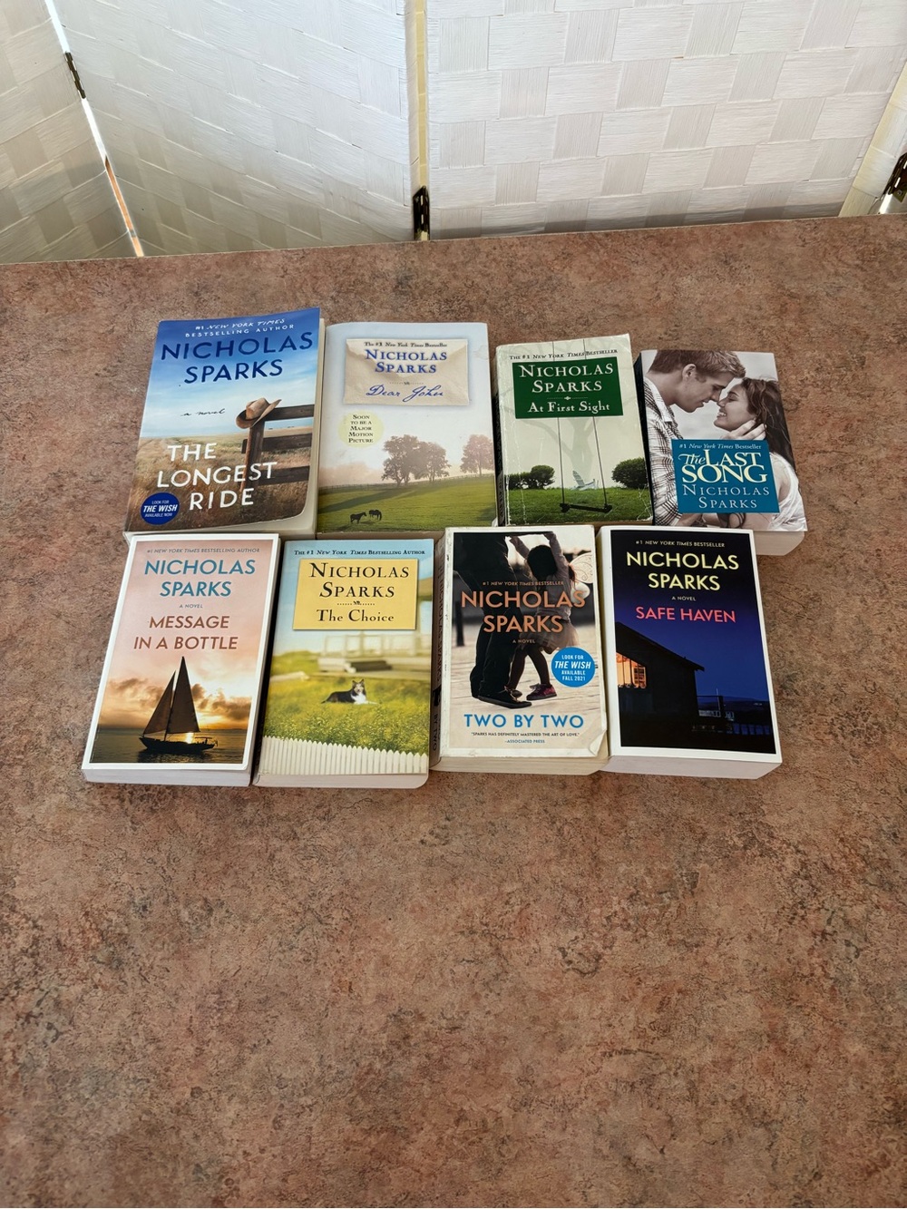 Nicholas Sparks Paperback 8 Book Lot